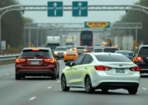 engavetamento entre 4 veículos