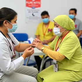 Caraguatatuba imuniza 400 pessoas contra gripe