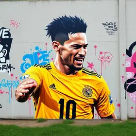 pintura especial com rosto de Neymar