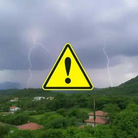 alerta amarelo de tempestade