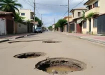 rua sem asfalto