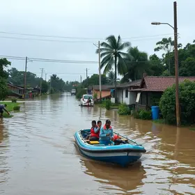 temporal no interior de SP
