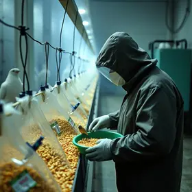 fraude em fábrica de ração para aves