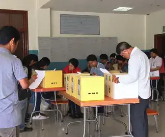votação no Centro Educacional Sesi em Sumaré